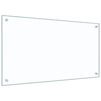 Rivestimento da Cucina 2 pz-Set di 2 Paraschizzi per Cucina Trasparente 90 x 50 cm 601228