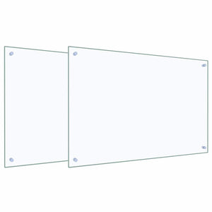 Rivestimento da Cucina 2 pcs Trasparente 90 x 60 cm 3415430