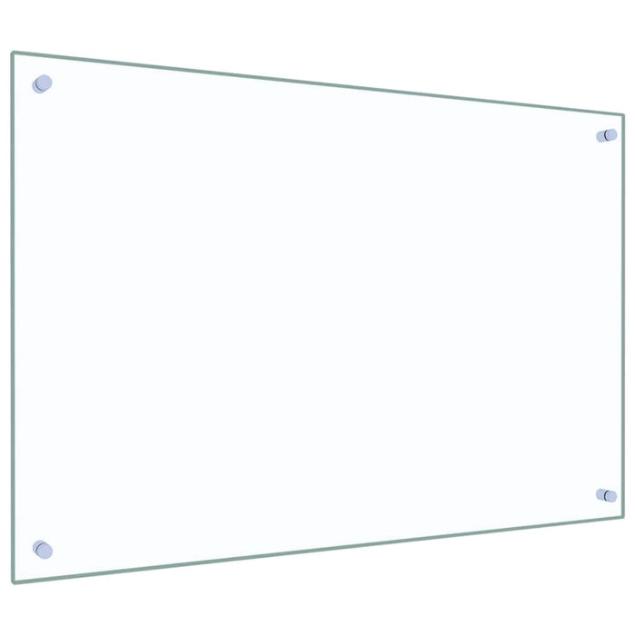 Rivestimento da Cucina 2 pz-Set di 2 Paraschizzi per Cucina Trasparente 90 x 60 cm 163533