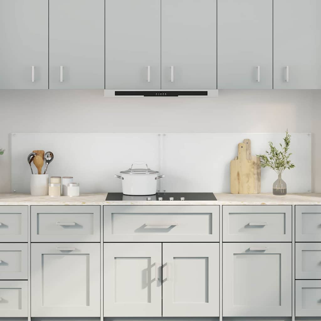 Rivestimento da Cucina 2 pz-Set di 2 Paraschizzi per Cucina Trasparente 100 x 40 cm 237041