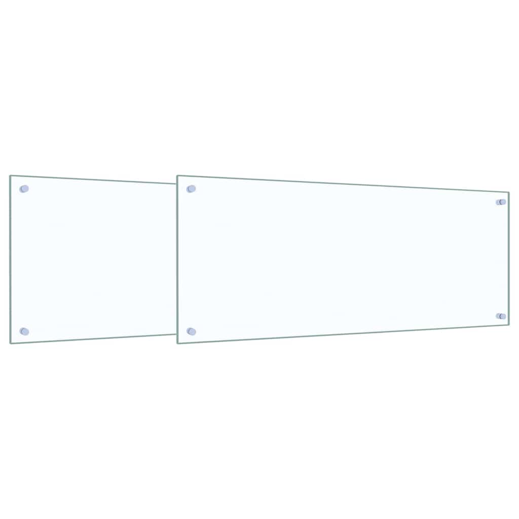 Rivestimento da Cucina 2 pcs Trasparente 100 x 40 cm 3415431