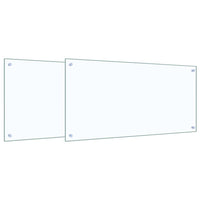 Rivestimento da Cucina 2 pcs Trasparente 100 x 50 cm 3415432