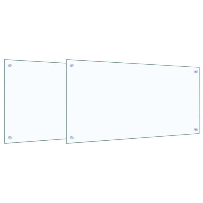 Rivestimento da Cucina 2 pcs Trasparente 100 x 50 cm 3415432