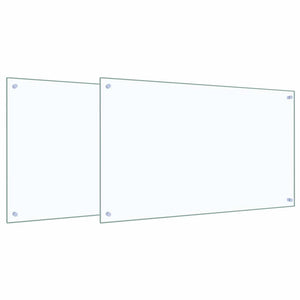 Rivestimento da Cucina 2 pcs Trasparente 100 x 60 cm 3415433