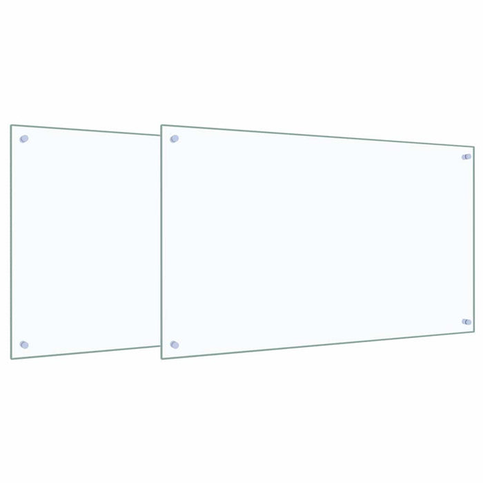 Rivestimento da Cucina 2 pcs Trasparente 100 x 60 cm 3415433