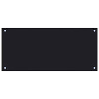 Rivestimento da Cucina 2 pcs Nero 90 x 40 cm vetro temperato 3415437