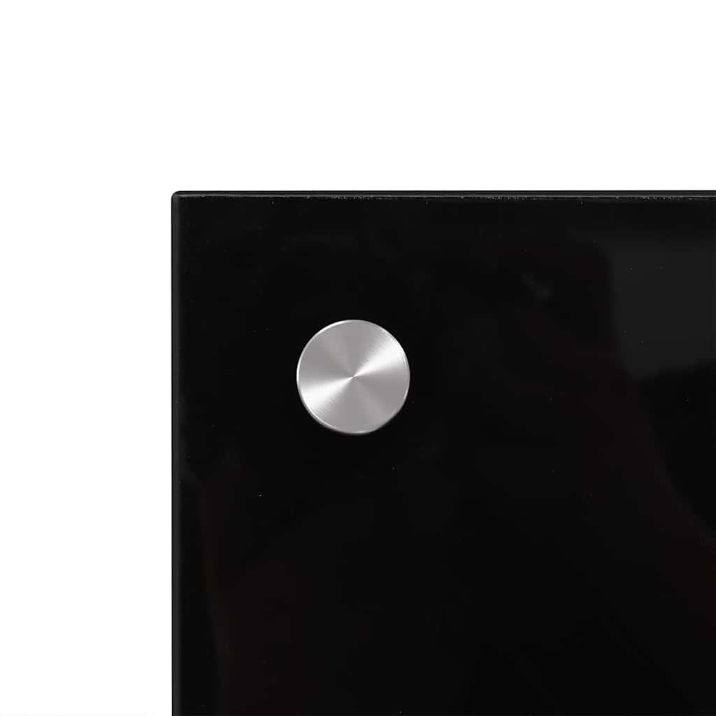 Paraspifferi da cucina 2 pcs Nero 90 x 50 cm Vetro Temperato 3415438