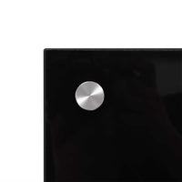 Paraspifferi da cucina 2 pcs Nero 90 x 50 cm Vetro Temperato 3415438