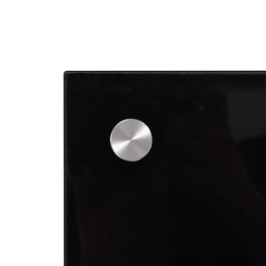 Paraspifferi da cucina 2 pcs Nero 90 x 50 cm Vetro Temperato 3415438