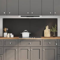 Rivestimento da Cucina 2 pcs Nero 90 x 60 cm vetro temperato 3415439