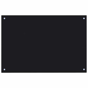 Rivestimento da Cucina 2 pcs Nero 90 x 60 cm vetro temperato 3415439