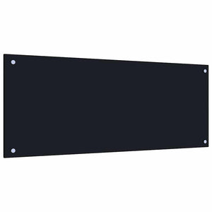 Rivestimento da Cucina 2 pcs Nero 100 x 40 cm vetro temperato 3415440