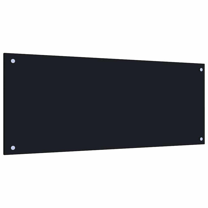 Rivestimento da Cucina 2 pcs Nero 100 x 40 cm vetro temperato 3415440