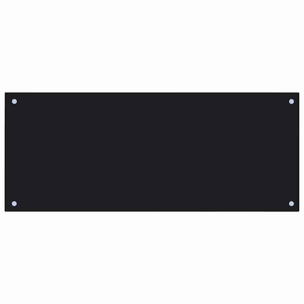 Rivestimento da Cucina 2 pcs Nero 100 x 40 cm vetro temperato 3415440