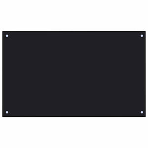 Rivestimento da Cucina 2 pcs Nero 100 x 60 cm vetro temperato 3415442