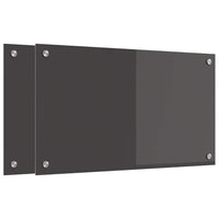 Rivestimento da Cucina 2 pz-Set di 2 Paraschizzi per Cucina Grigio scuro 70 x 40 cm