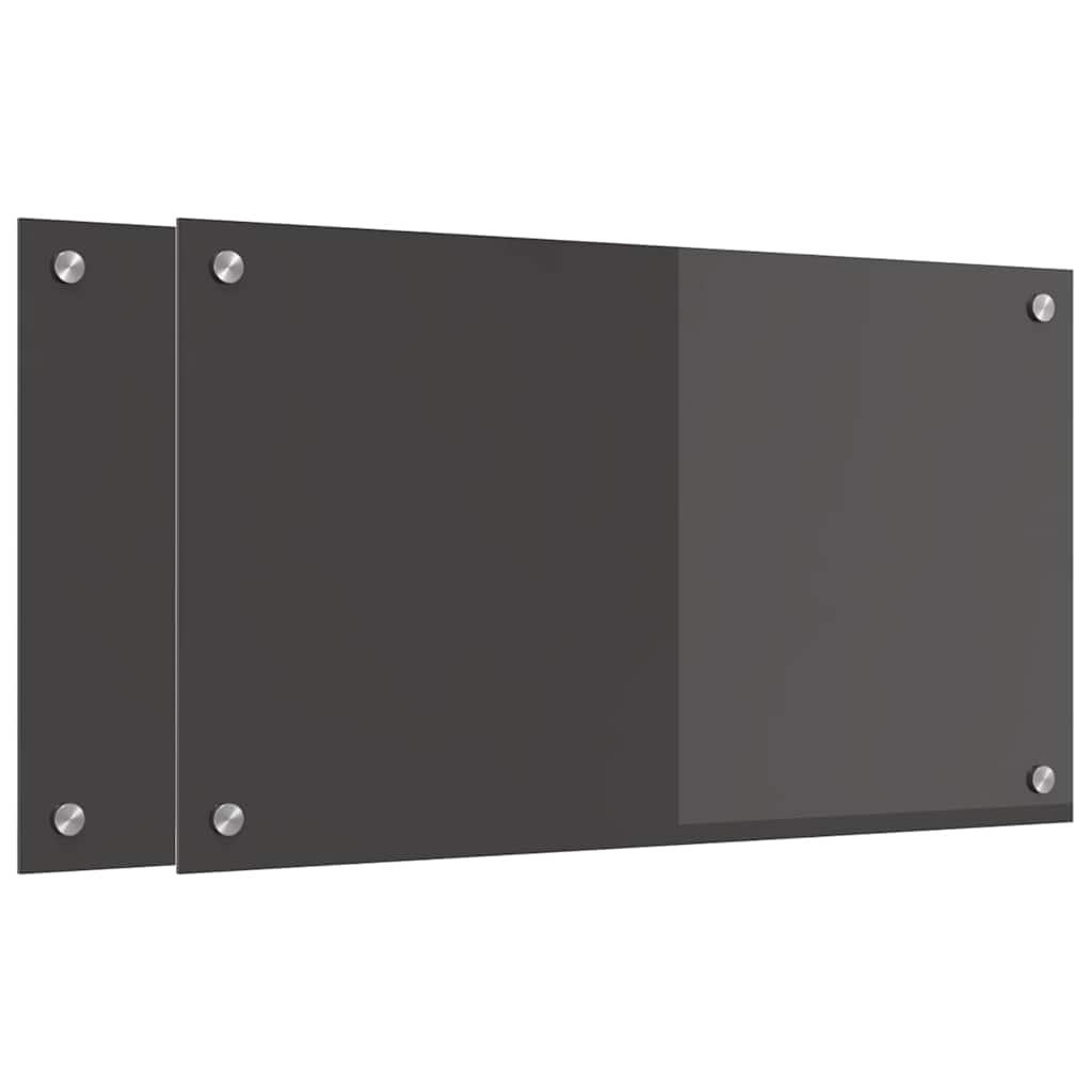 Rivestimento da Cucina 2 pcs Grigio scuro 70 x 40 cm 3415458