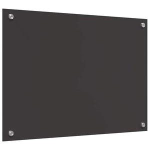 Rivestimento da Cucina 2 pz-Set di 2 Paraschizzi per Cucina Grigio scuro 70 x 50 cm