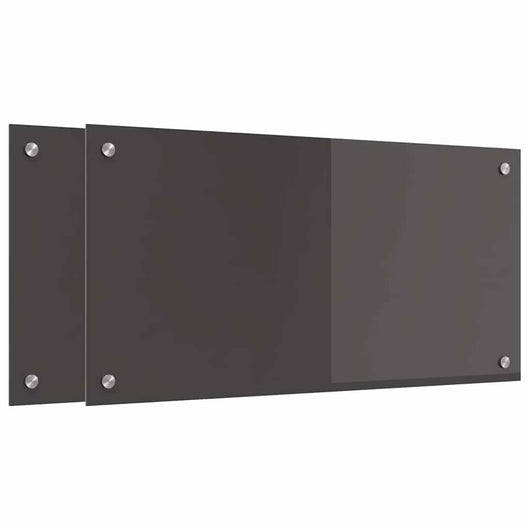 Rivestimento da Cucina 2 pcs Grigio scuro 80 x 40 cm 3415461