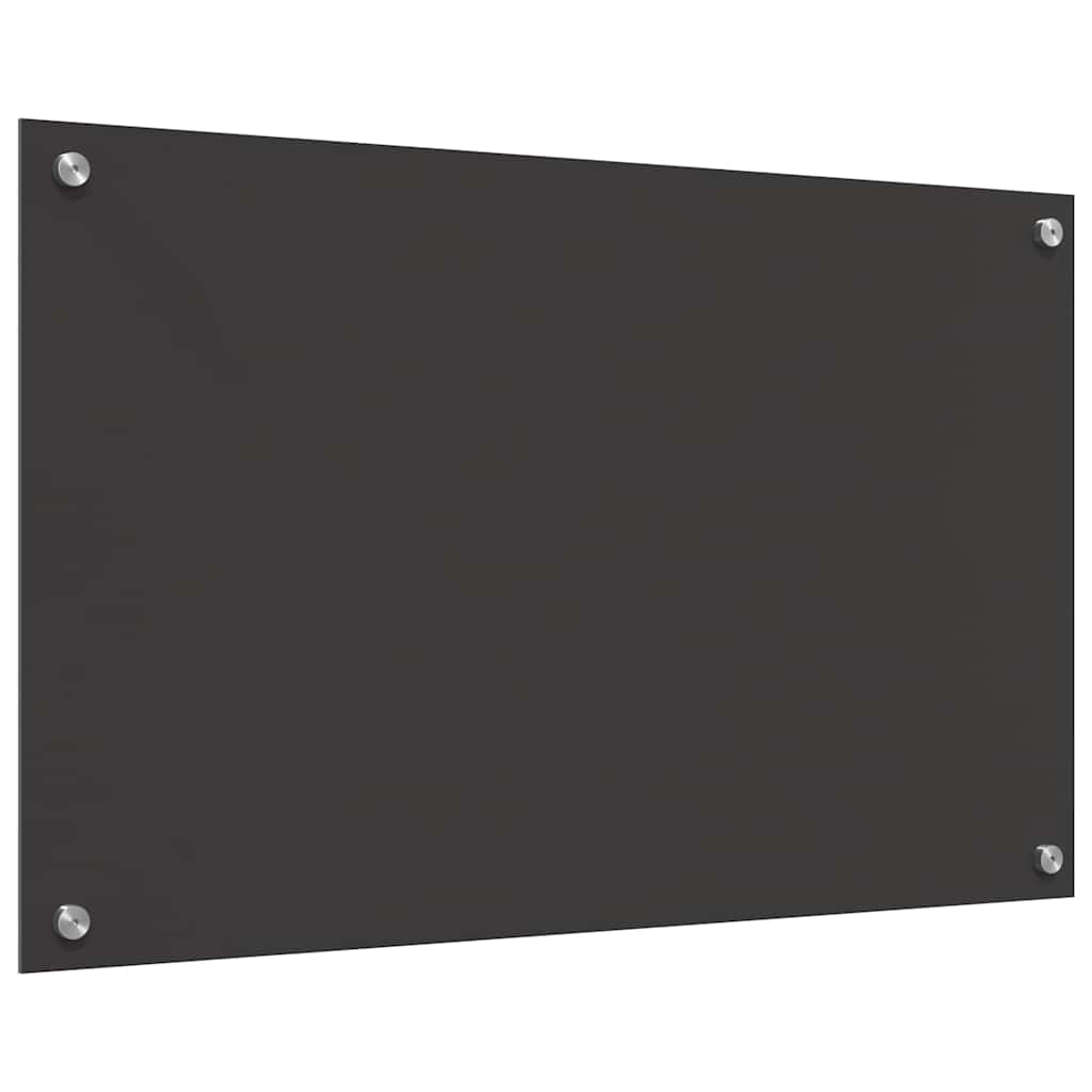 Rivestimento da Cucina 2 pz-Set di 2 Paraschizzi per Cucina Grigio scuro 80 x 50 cm