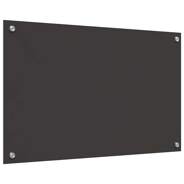 Rivestimento da Cucina 2 pz-Set di 2 Paraschizzi per Cucina Grigio scuro 80 x 50 cm