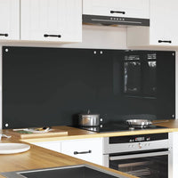 Rivestimento da Cucina 2 pz-Set di 2 Paraschizzi per Cucina Grigio scuro 80 x 60 cm
