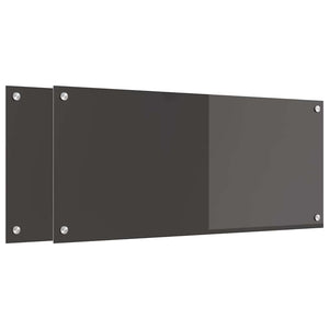 Rivestimento da Cucina 2 pcs Grigio scuro 90 x 40 cm 3415464