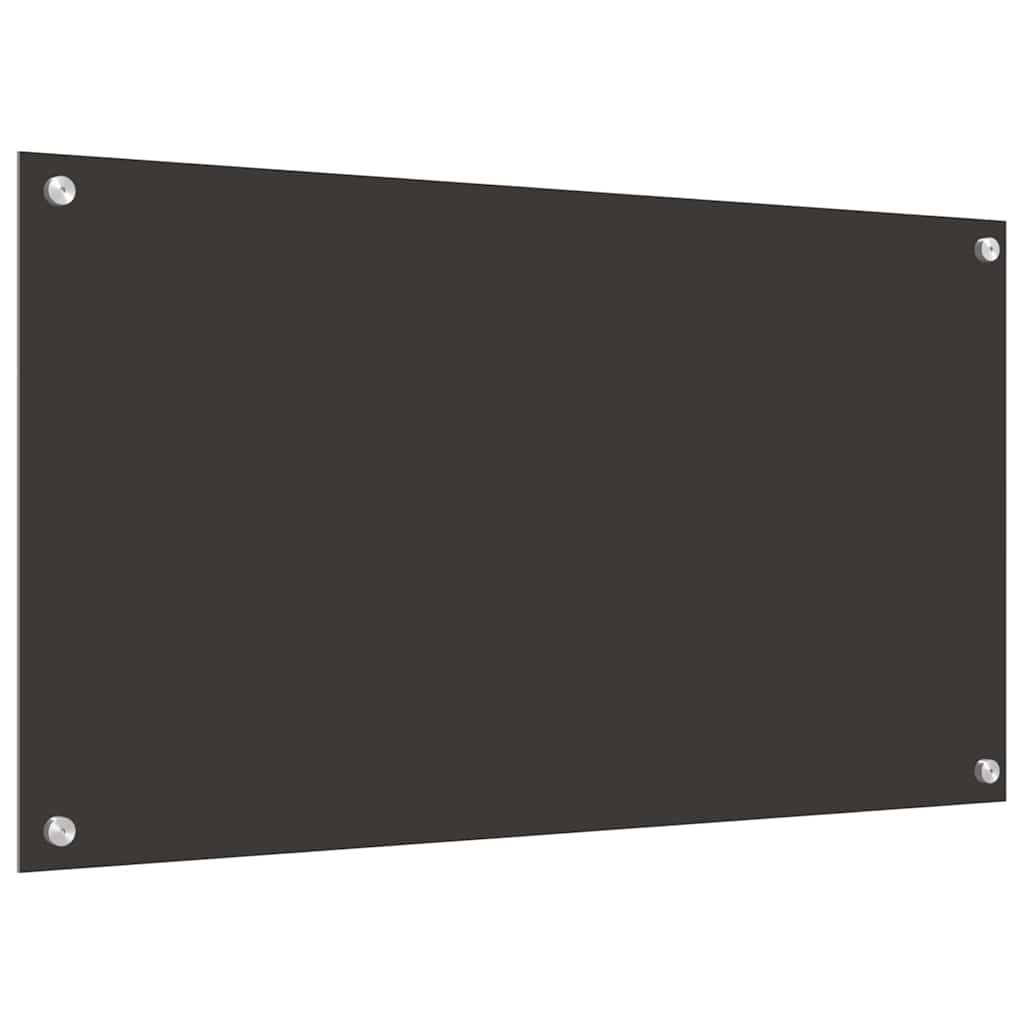 Rivestimento da Cucina 2 pz-Set di 2 Paraschizzi per Cucina Grigio scuro 90 x 50 cm