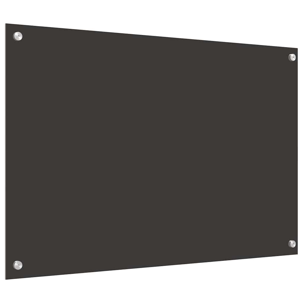 Rivestimento da Cucina 2 pz-Set di 2 Paraschizzi per Cucina Grigio scuro 90 x 60 cm