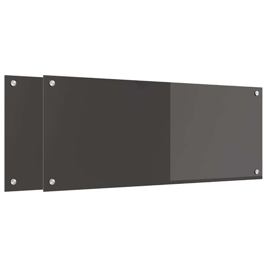 Rivestimento da Cucina 2 pcs Grigio scuro 100 x 40 cm 3415467