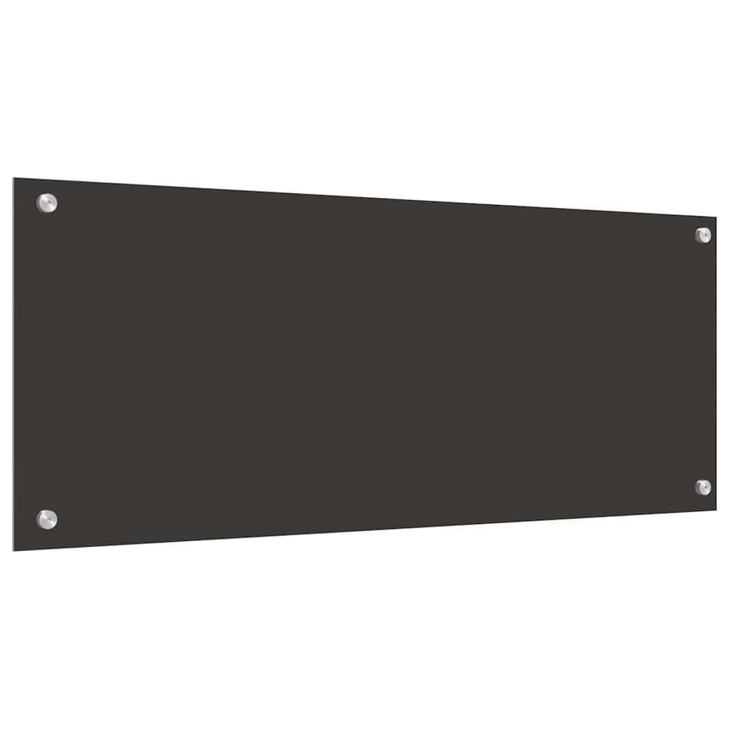 Rivestimento da Cucina 2 pz-Set di 2 Paraschizzi per Cucina Grigio scuro 100 x 40 cm