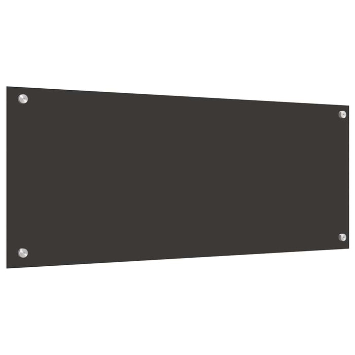 Rivestimento da Cucina 2 pz-Set di 2 Paraschizzi per Cucina Grigio scuro 100 x 40 cm