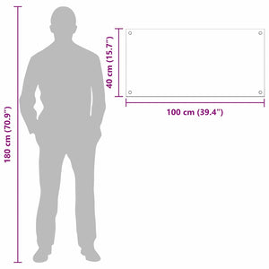Rivestimento da Cucina 2 pcs Grigio scuro 100 x 40 cm 3415467