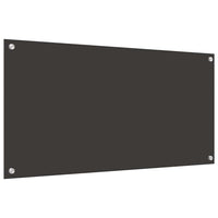 Rivestimento da Cucina 2 pz-Set di 2 Paraschizzi per Cucina Grigio scuro 100 x 50 cm