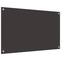 Rivestimento da Cucina 2 pz-Set di 2 Paraschizzi per Cucina Grigio scuro 100 x 60 cm