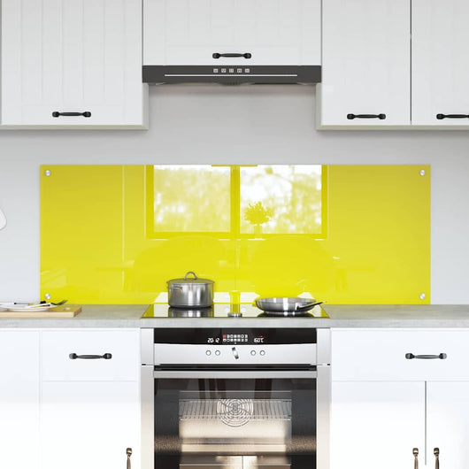 Rivestimento da Cucina 2 pcs Giallo 70 x 50 cm vetro temperato 3415471
