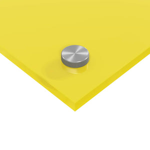 Rivestimento da Cucina 2 pz-Set di 2 Paraschizzi per Cucina Giallo 80 x 40 cm vetro temperato