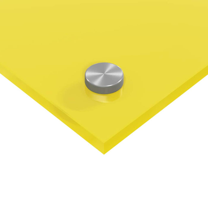 Rivestimento da Cucina 2 pz-Set di 2 Paraschizzi per Cucina Giallo 80 x 40 cm vetro temperato