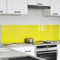 Rivestimento da Cucina 2 pz-Set di 2 Paraschizzi per Cucina Giallo 80 x 40 cm vetro temperato