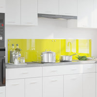 Rivestimento da Cucina 2 pcs Giallo 90 x 40 cm vetro temperato 3415476