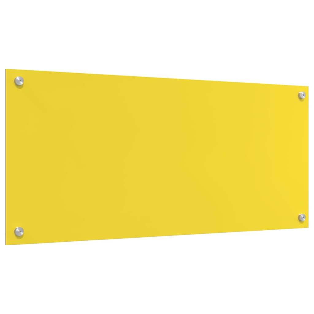 Rivestimento da Cucina 2 pcs Giallo 90 x 40 cm vetro temperato 3415476