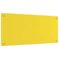 Rivestimento da Cucina 2 pcs Giallo 90 x 40 cm vetro temperato 3415476