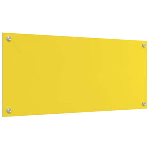 Rivestimento da Cucina 2 pcs Giallo 90 x 40 cm vetro temperato 3415476