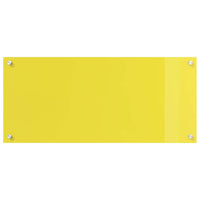 Rivestimento da Cucina 2 pcs Giallo 90 x 40 cm vetro temperato 3415476