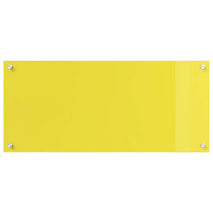 Rivestimento da Cucina 2 pcs Giallo 90 x 40 cm vetro temperato 3415476