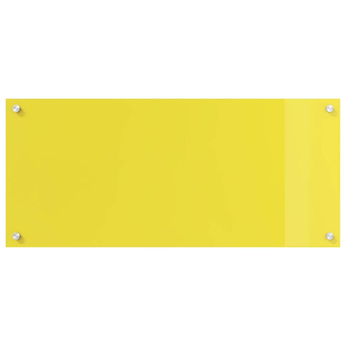 Rivestimento da Cucina 2 pcs Giallo 90 x 40 cm vetro temperato 3415476
