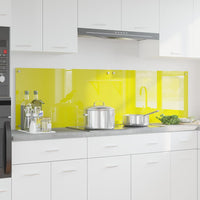 Rivestimento da Cucina 2 pcs Giallo 90 x 50 cm vetro temperato 3415477