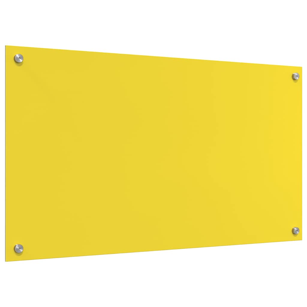 Rivestimento da Cucina 2 pcs Giallo 90 x 50 cm vetro temperato 3415477