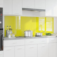 Rivestimento da Cucina 2 pcs Giallo 90 x 60 cm vetro temperato 3415478