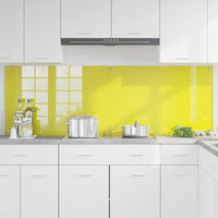 Rivestimento da Cucina 2 pcs Giallo 90 x 60 cm vetro temperato 3415478
